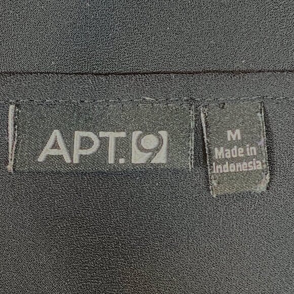 APT.9 Sheer Black Cami/Camisole Top Sz M #292M - Picture 7 of 9